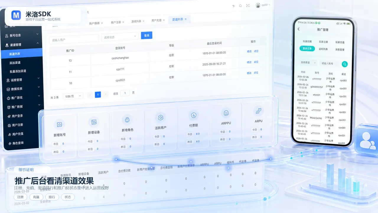 米洛SDK推广运营学院